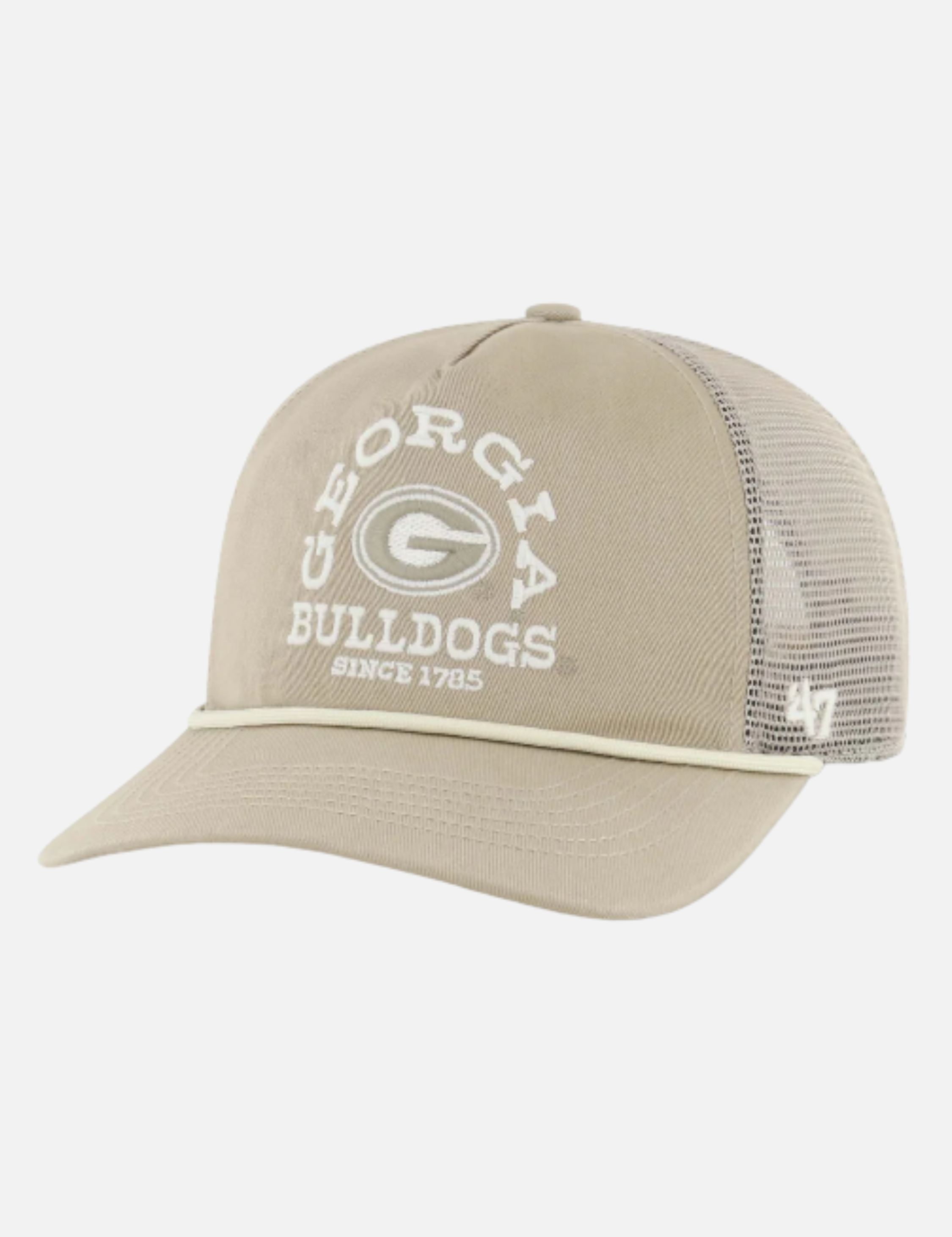 47’ Brand Georgia Bulldogs Ranchero Mesh Hitch Hat Khaki Cream Taupe Men’s Accessories for Men UGA Athens GA Georgia Kempt Menswear Store Near Me
