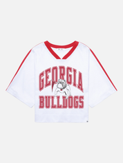‘47 Brand Georgia Bulldogs Big Overarch Women's Crop Jersey Tee