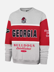 ‘47 Brand Georgia Bulldogs Blockfield Maximalist Crew - Racer Red
