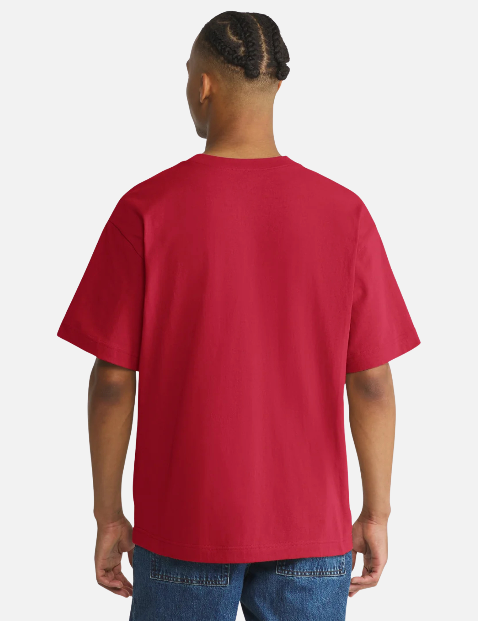 ‘47 Brand Georgia Bulldogs Mascot Mania Foundation Graphic Tee Red Short Sleeve Dawgs Fan UGA Sports Gear  - Model Back