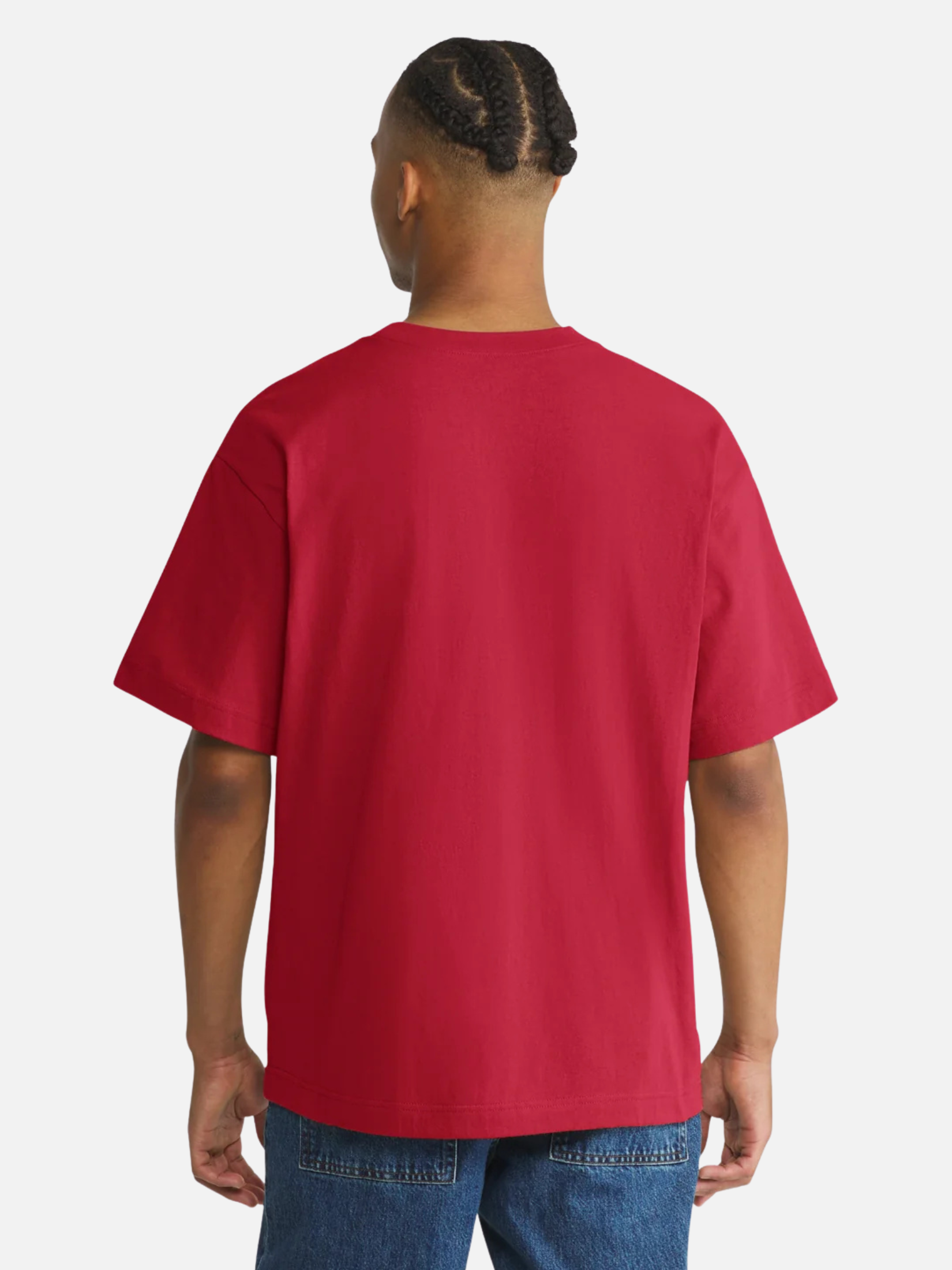 ‘47 Brand Georgia Bulldogs Mascot Mania Foundation Graphic Tee Red Short Sleeve Dawgs Fan UGA Sports Gear  - Model Back