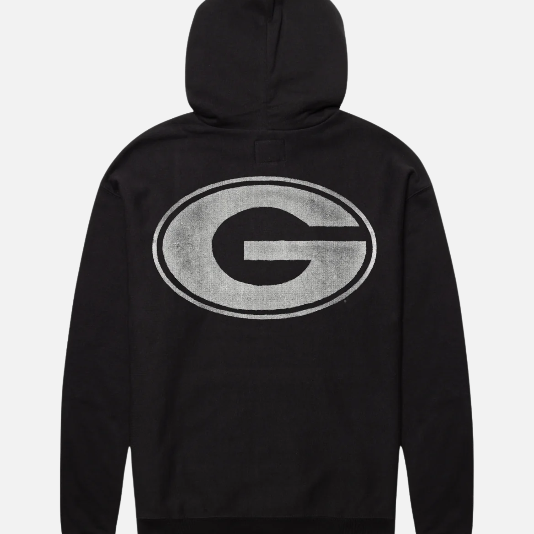 47 Brand Georgia Bulldogs Flint Monogram Embroidered Hood Backer Foundation Hoodie Men's UGA University Of Georgia Hoodie For Men Athens GA Georgia Kempt  Menswear Store Near Me