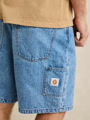 Rhythm Toby Denim Short Worn Indigo Blue Jeans Jorts Men’s Bottoms for Men Summer Shorts Athens GA Georgia Kempt Menswear Store Near Me