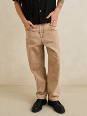 Rhythm Essential Jean Cedar Khaki Tan Loose Fit Pant Jean for Men Baggy Jeans for Guys Men’s Bottoms Athens GA Georgia Kempt Menswear Store Near Me
