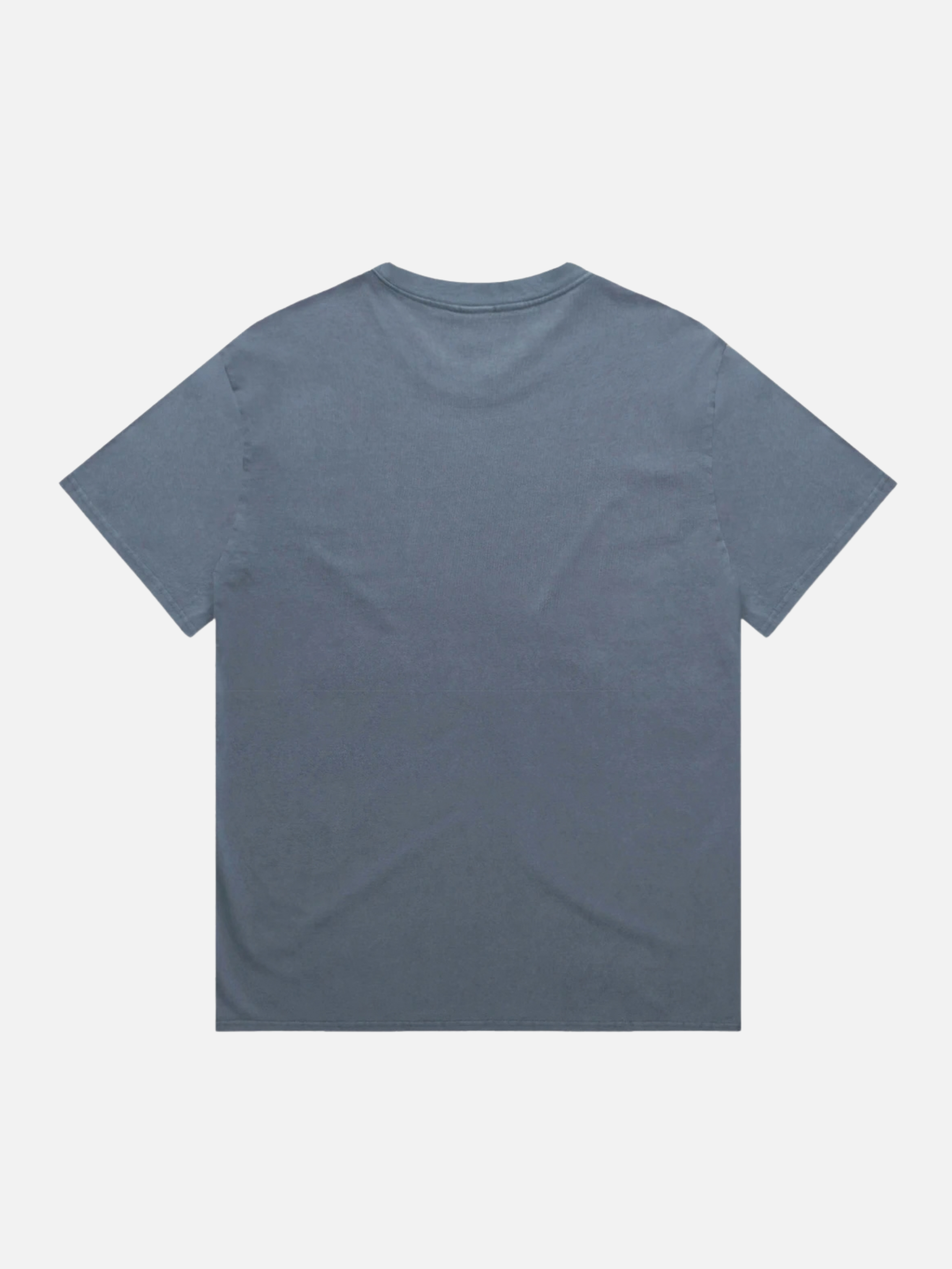 AS Colour Heavyweight Relaxed Tee Faded Indigo Blue Men’s T-Shirt  back flat