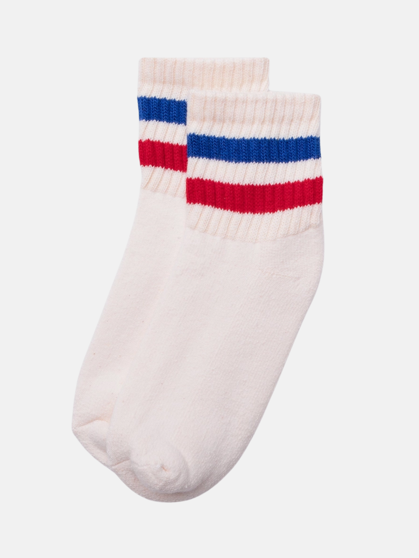 Retro Stripe Quarter Crew Sock