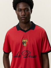 Les Deux Belgium Football Jersey Red Black 2026 World Cup Soccer Merch Men’s Top for Men Lightweight Soft Sport Jerseys for Guys Athens GA Georgia Kempt Menswear Store Near Ne