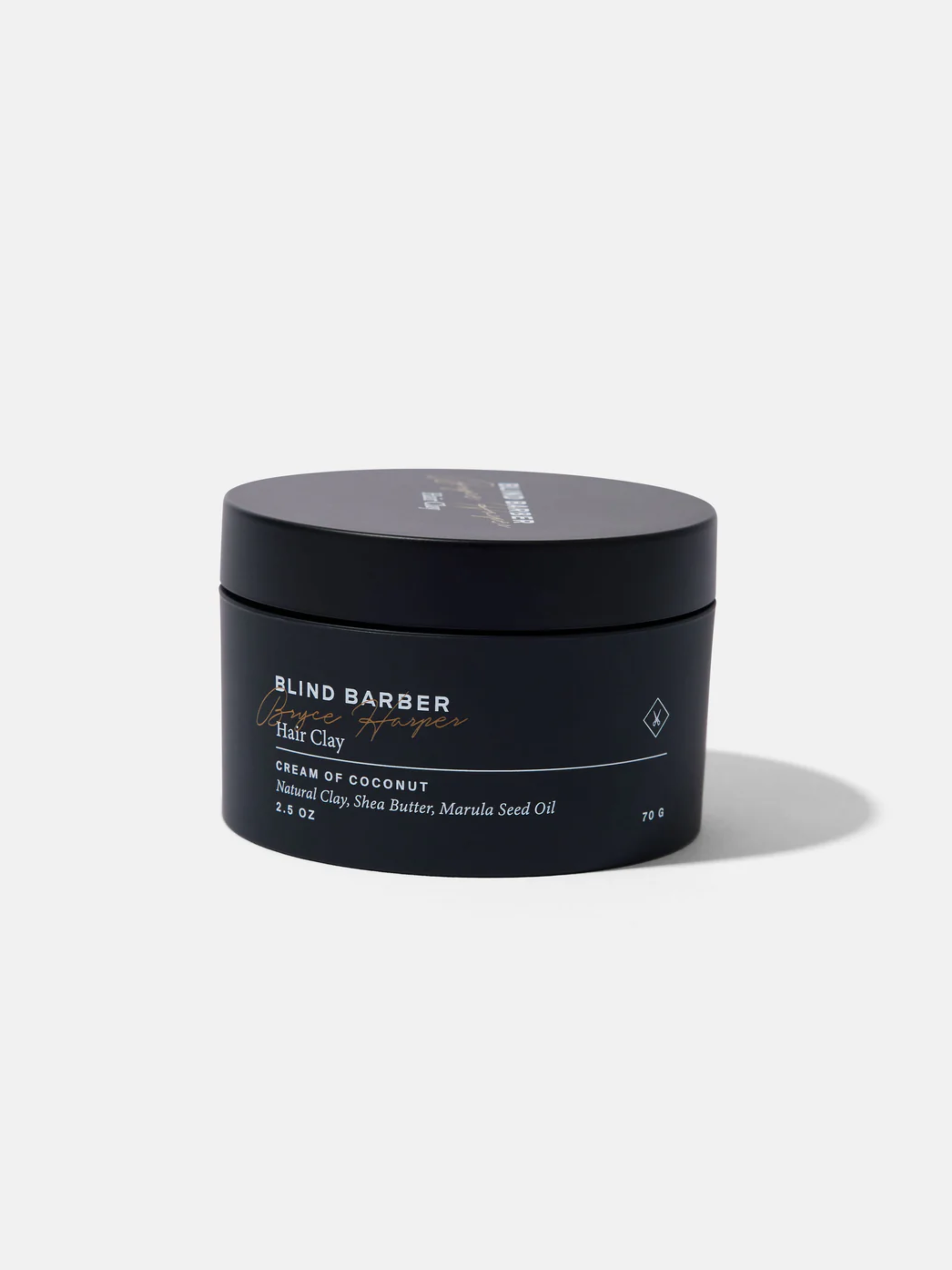 blind barber bryce harper hair clay medium hold styling product made with all natural ingredients kempt athens ga georgia men's clothing store