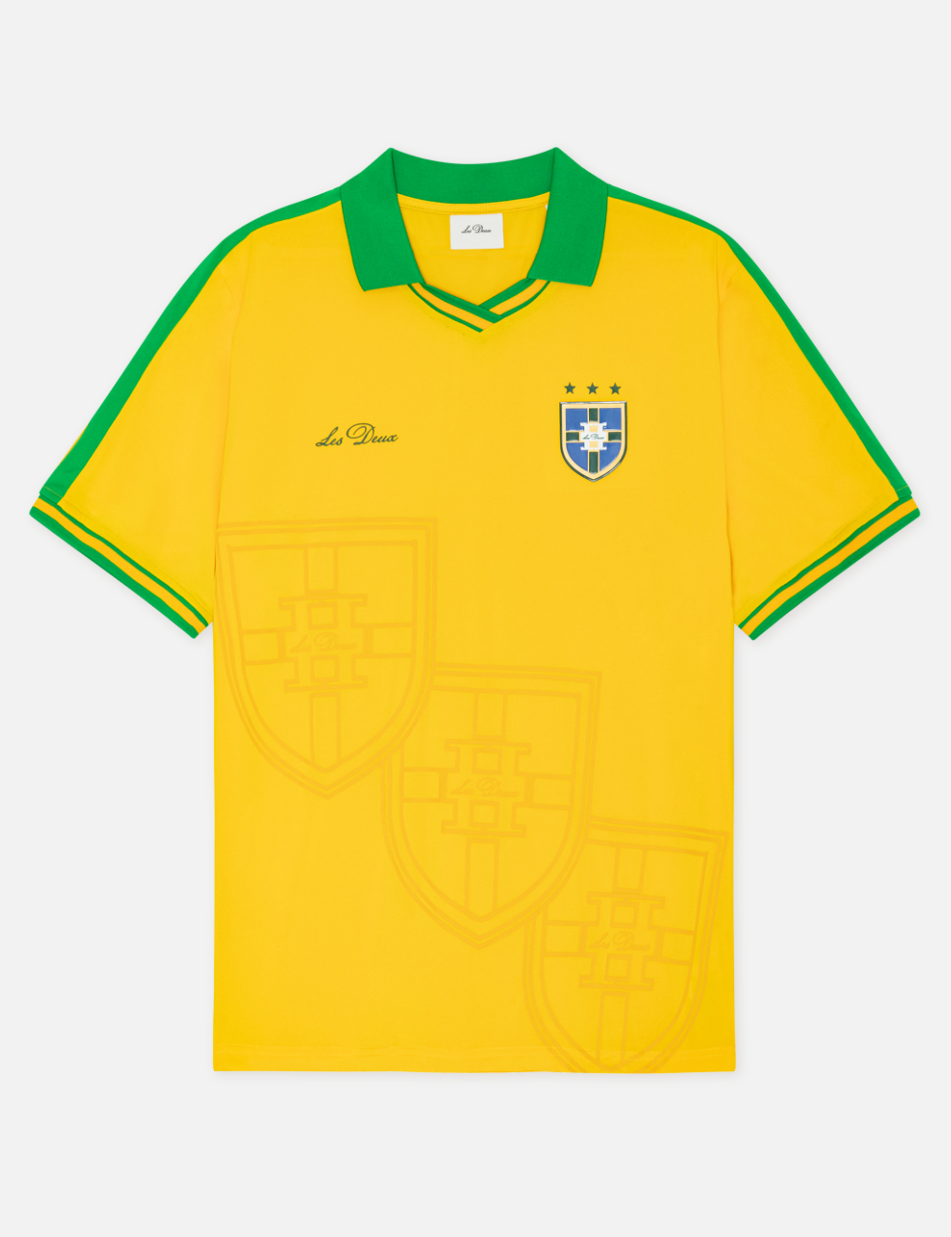 Les Deux Brazil Football Jersey Yellow Green 2026 World Cup Soccer Merch Men’s Top for Men Lightweight Soft Sport Jerseys for Guys Athens GA Georgia Kempt Menswear Store Near Ne