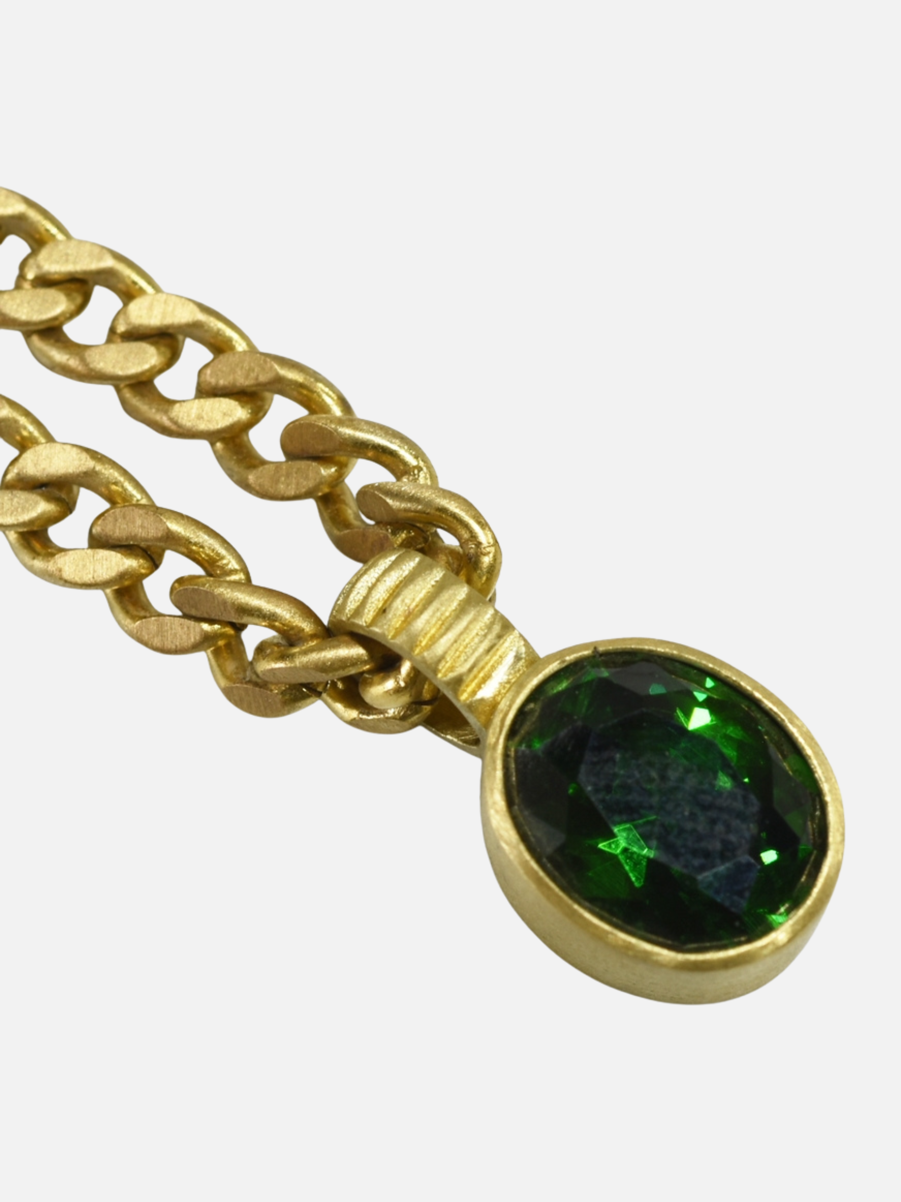 Curated Basics Jewelry Green Zircon Pendant Necklace Accessories for Men Men’s Jewelry Athens GA Georgia Kempt Menswear Store Near Me