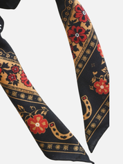 Western Floral Horseshoe Wool Bandana