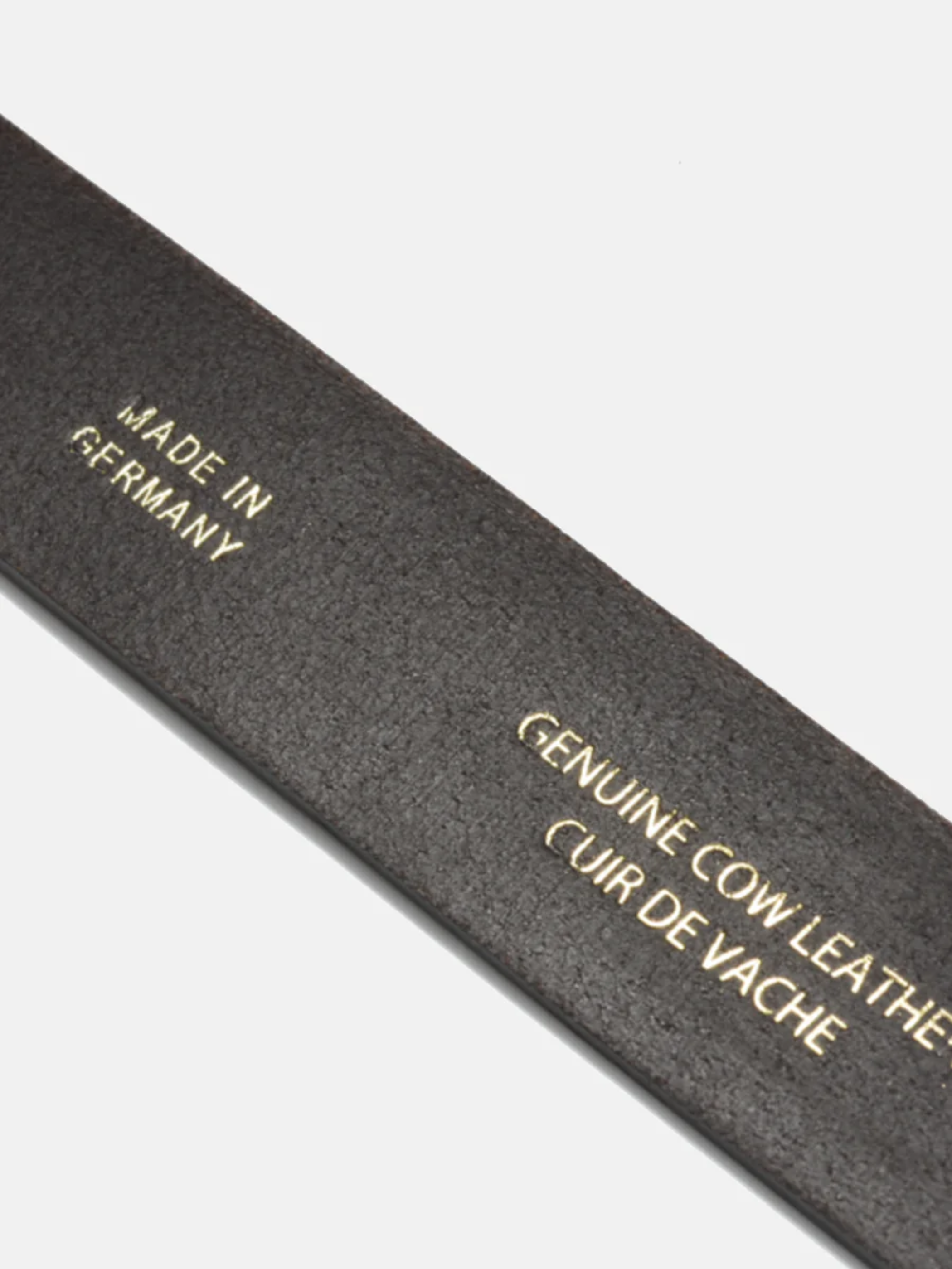 curated basics dark brown leather belt with copper buckle kempt athens ga georgia men's clothing store