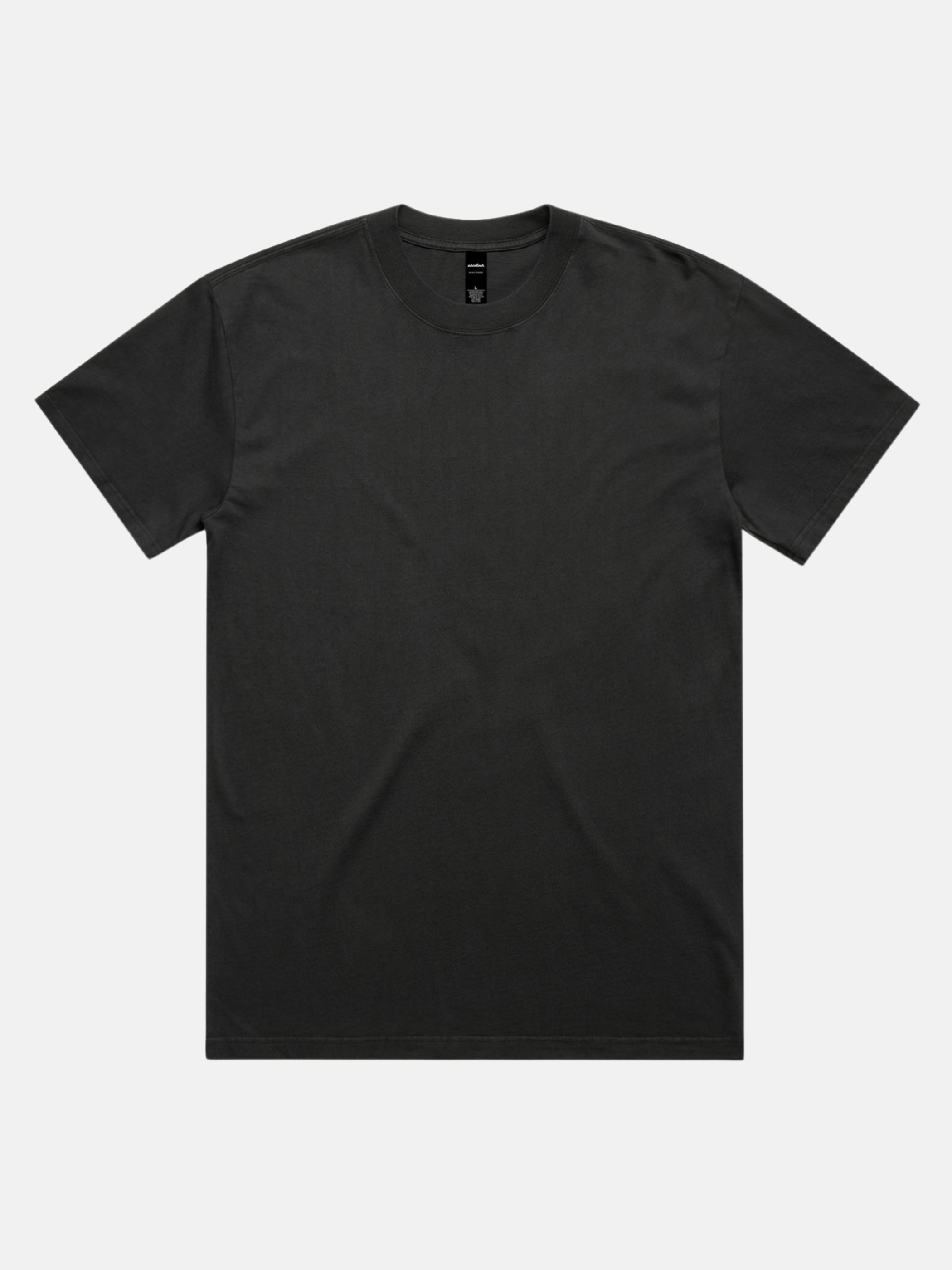 AS Colour Heavyweight Relaxed Tee Faded Coal Black Plain T-Shirt for Men Athens GA Georgia Kempt Menswear Store Near Me