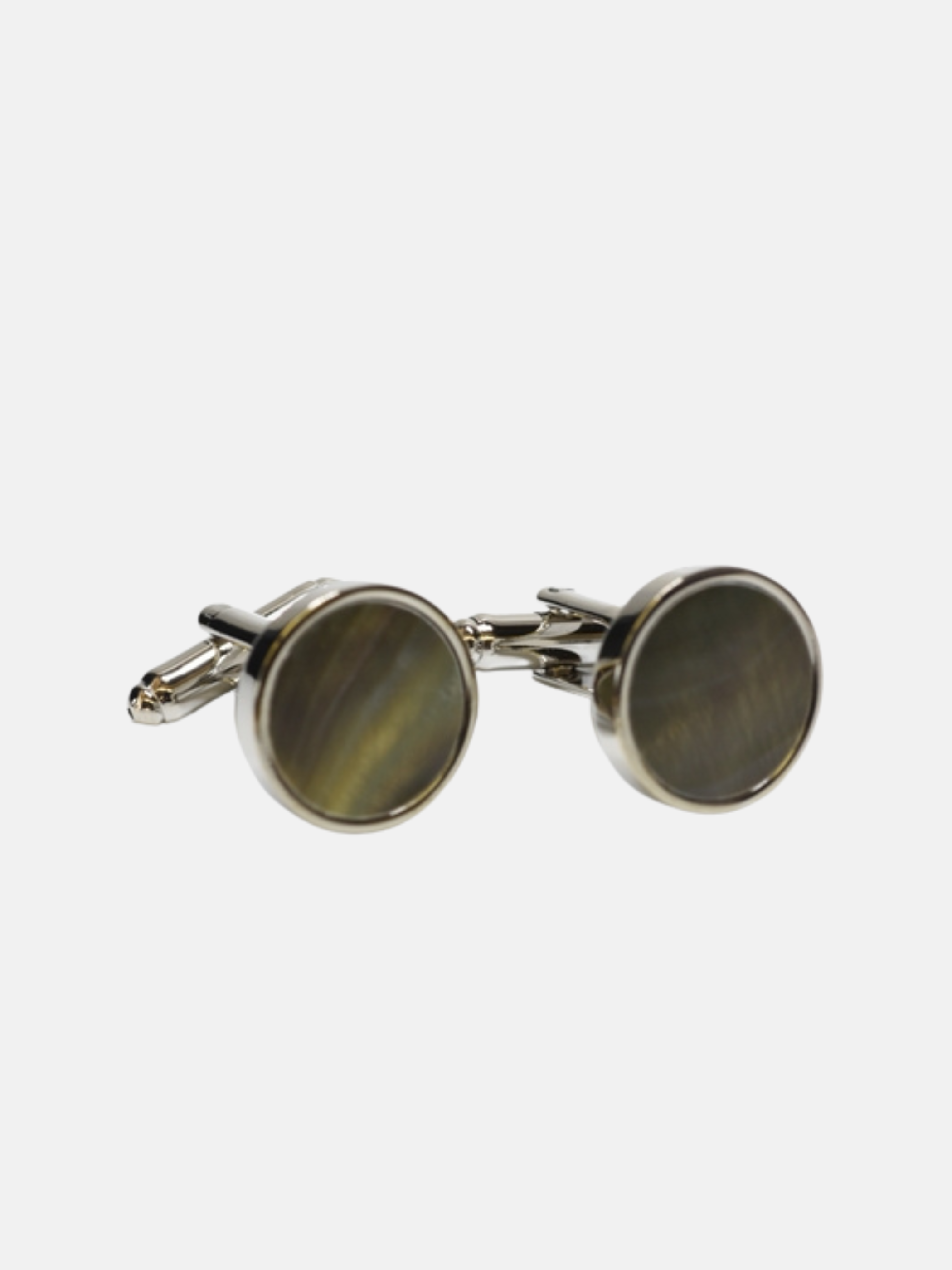 Curated Basics Black Pearl Steel Cufflinks Formalwear Accessories for Men Athens GA Georgia Kempt Menswear Store Near Me