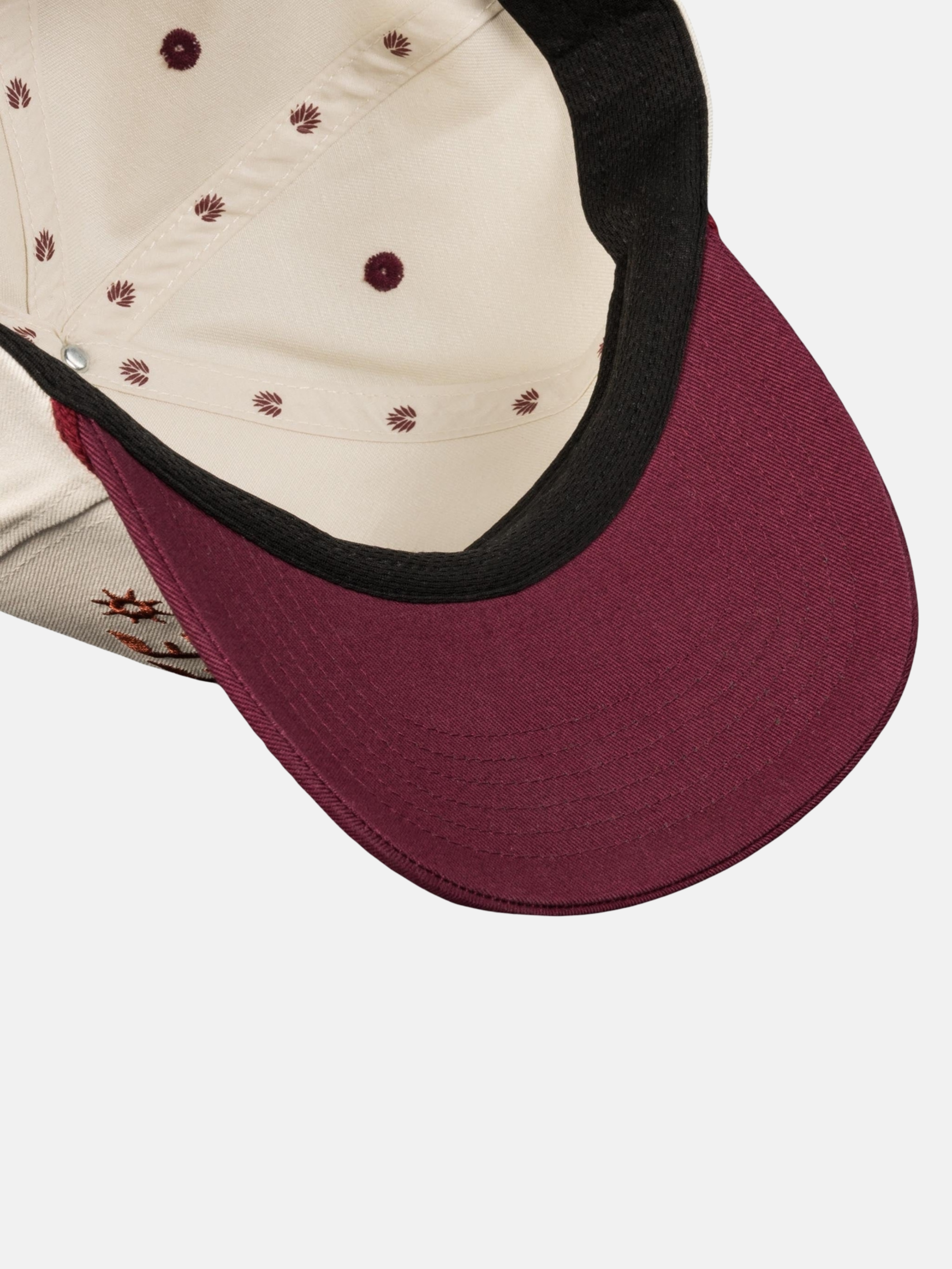 Sendero Provisions Yippee Ki Yay Hat Men’s Headwear Cream White Maroon Red Hat Athens GA Georgia Kempt Menswear Store Near Me