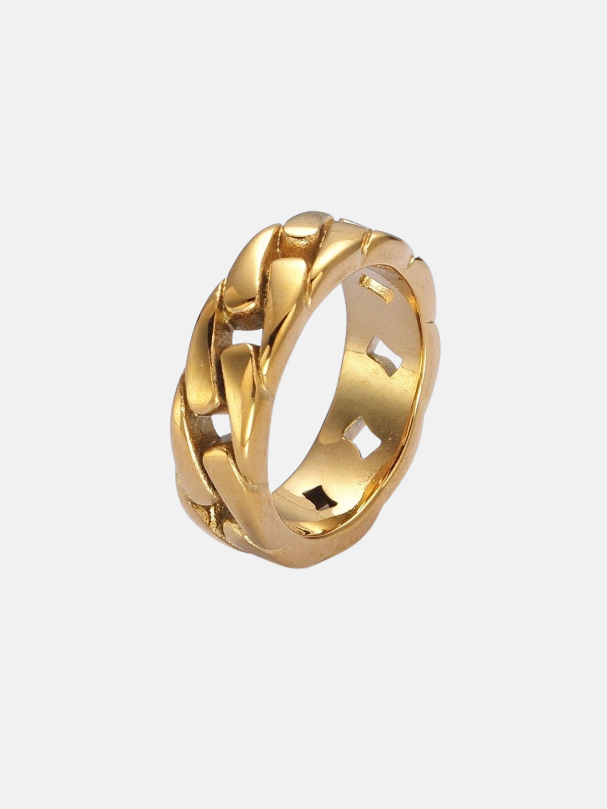 Flat Curb Chain Link Ring