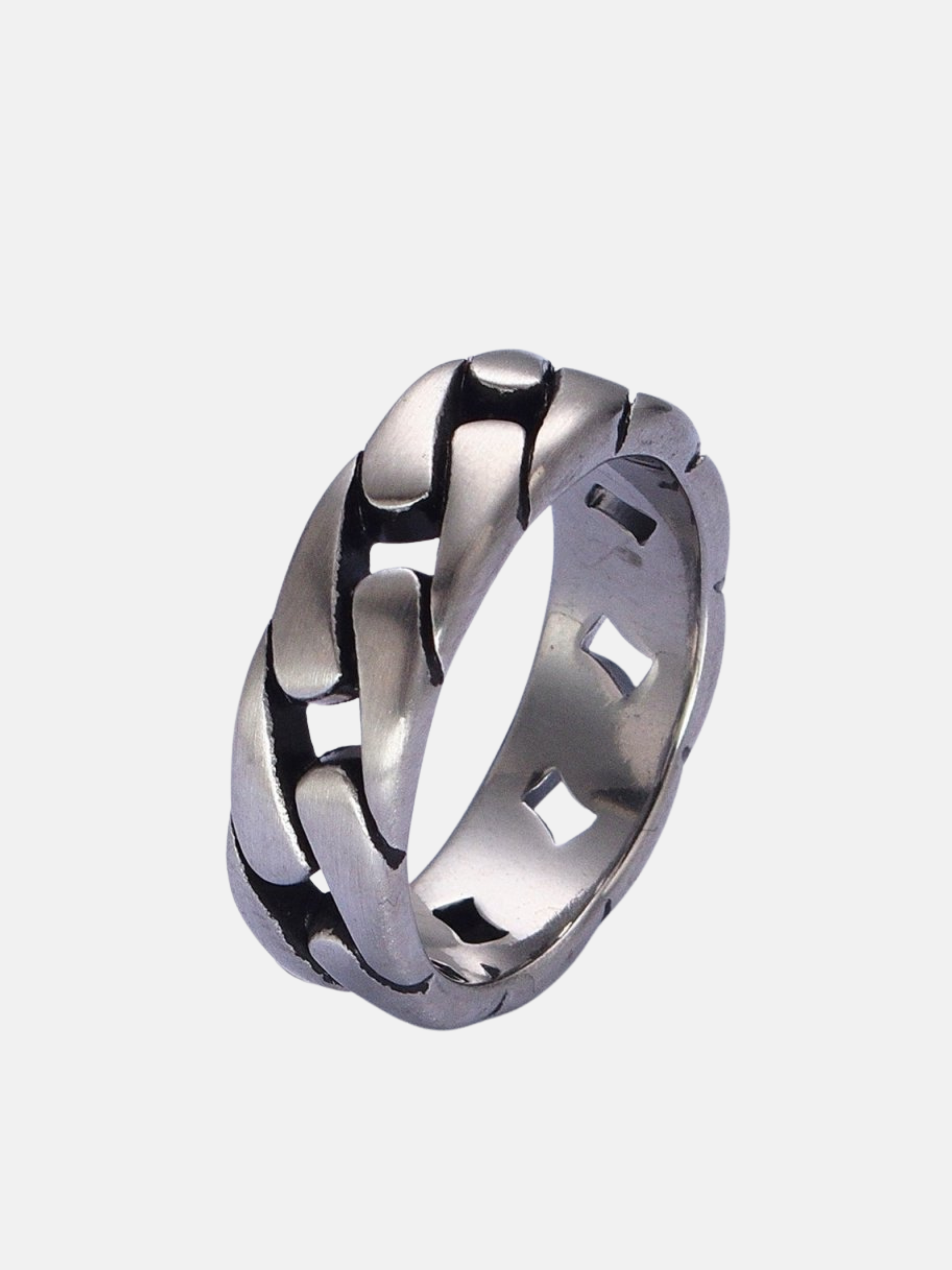 Flat Curb Chain Link Ring