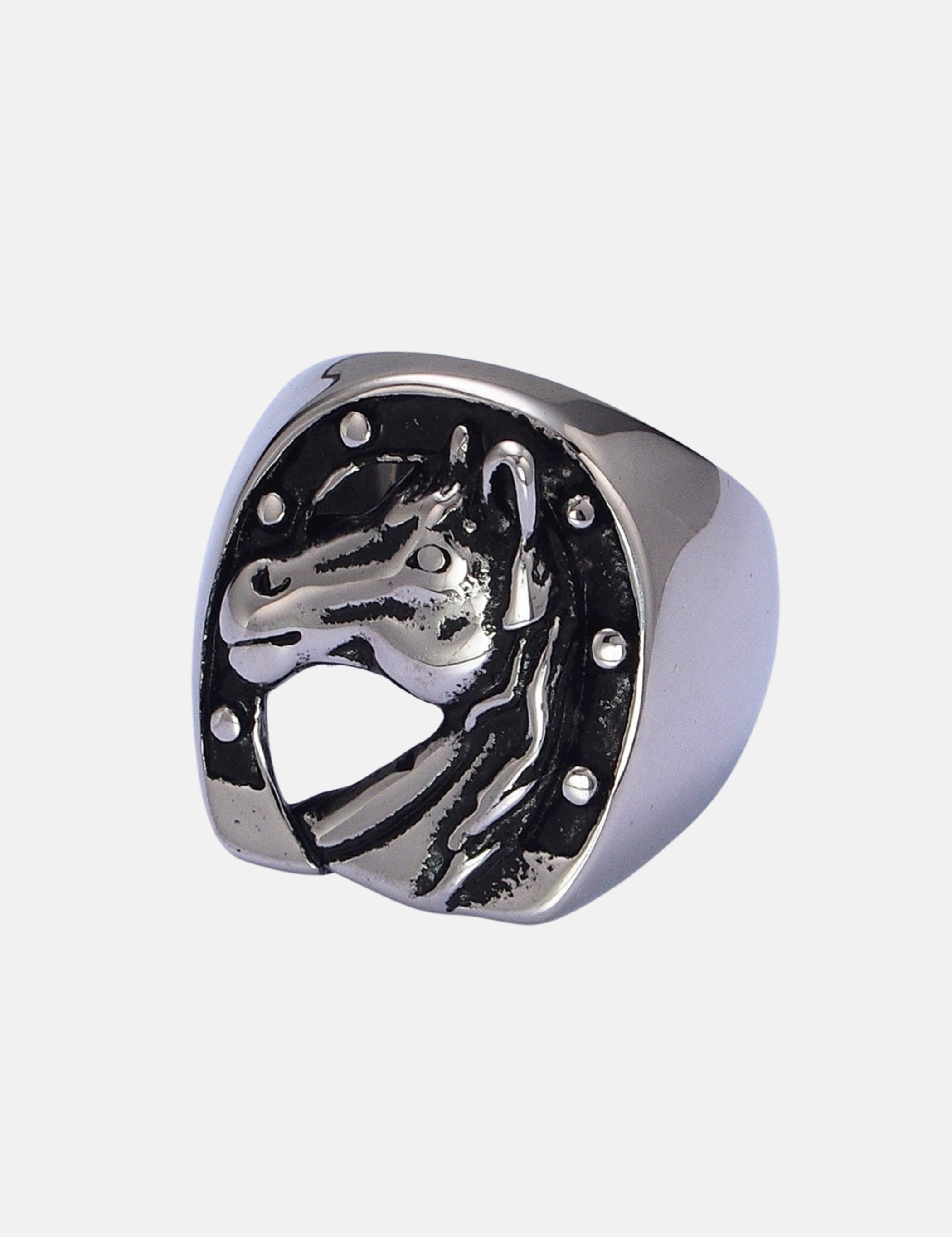 Aim Eternal Lucky Horse Shoe Oval Signet Ring Silver Gold Accessories for Guys Men”s Jewelry Rings for Men Athens GA Georgia Kempt Menswear Store Near Me