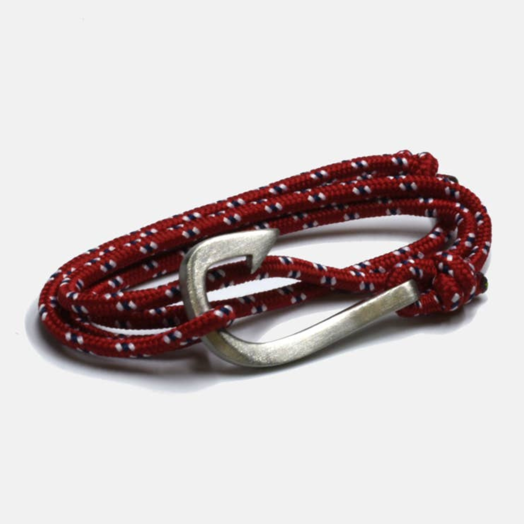 Curated Basics Paracord Steel Fish Hook Bracelet Necklace Red Accessories for Men Men’s Jewelry Gifts for Guys Athens GA Georgia Kempt Menswear Store Near Me