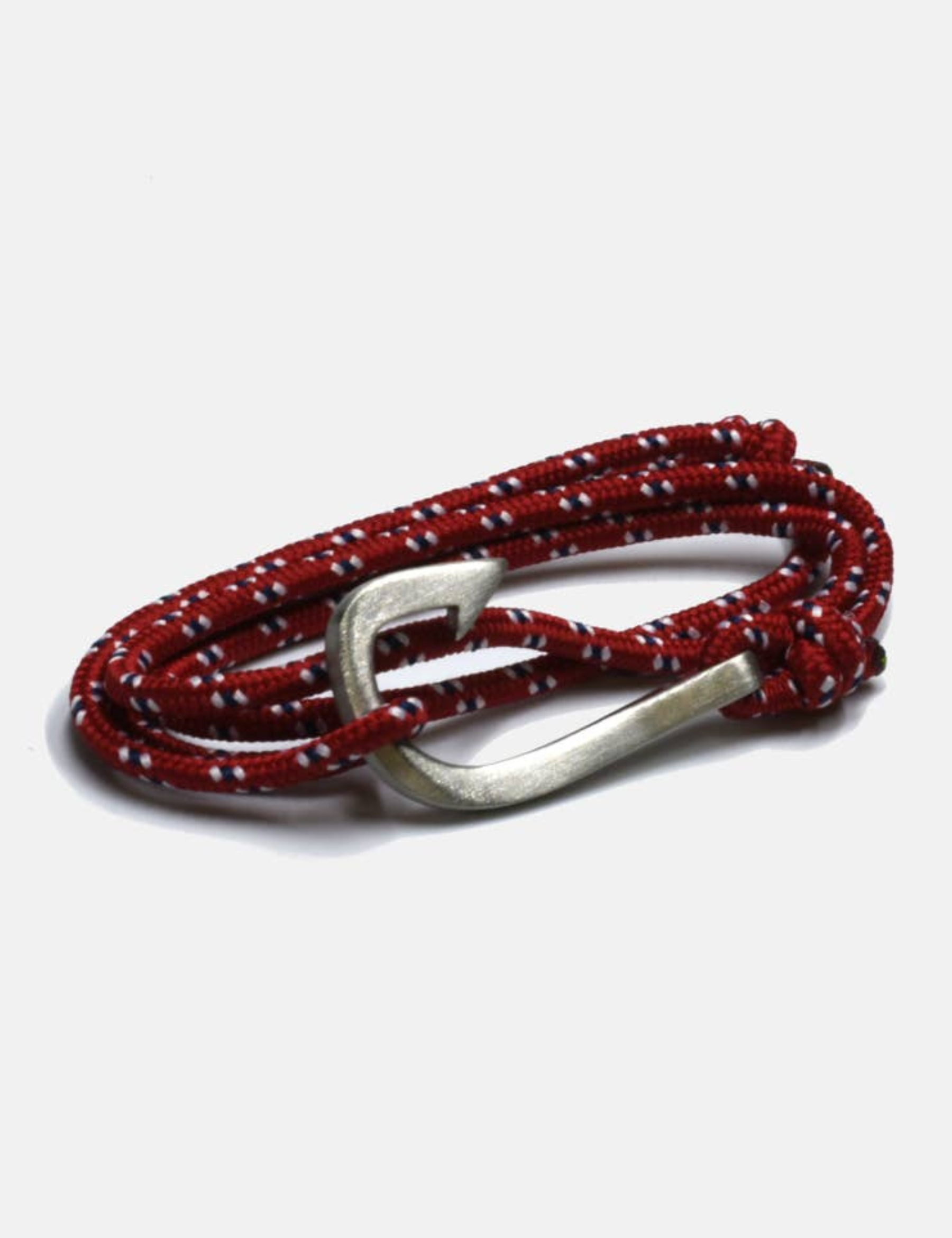 Curated Basics Paracord Steel Fish Hook Bracelet Necklace Red Accessories for Men Men’s Jewelry Gifts for Guys Athens GA Georgia Kempt Menswear Store Near Me