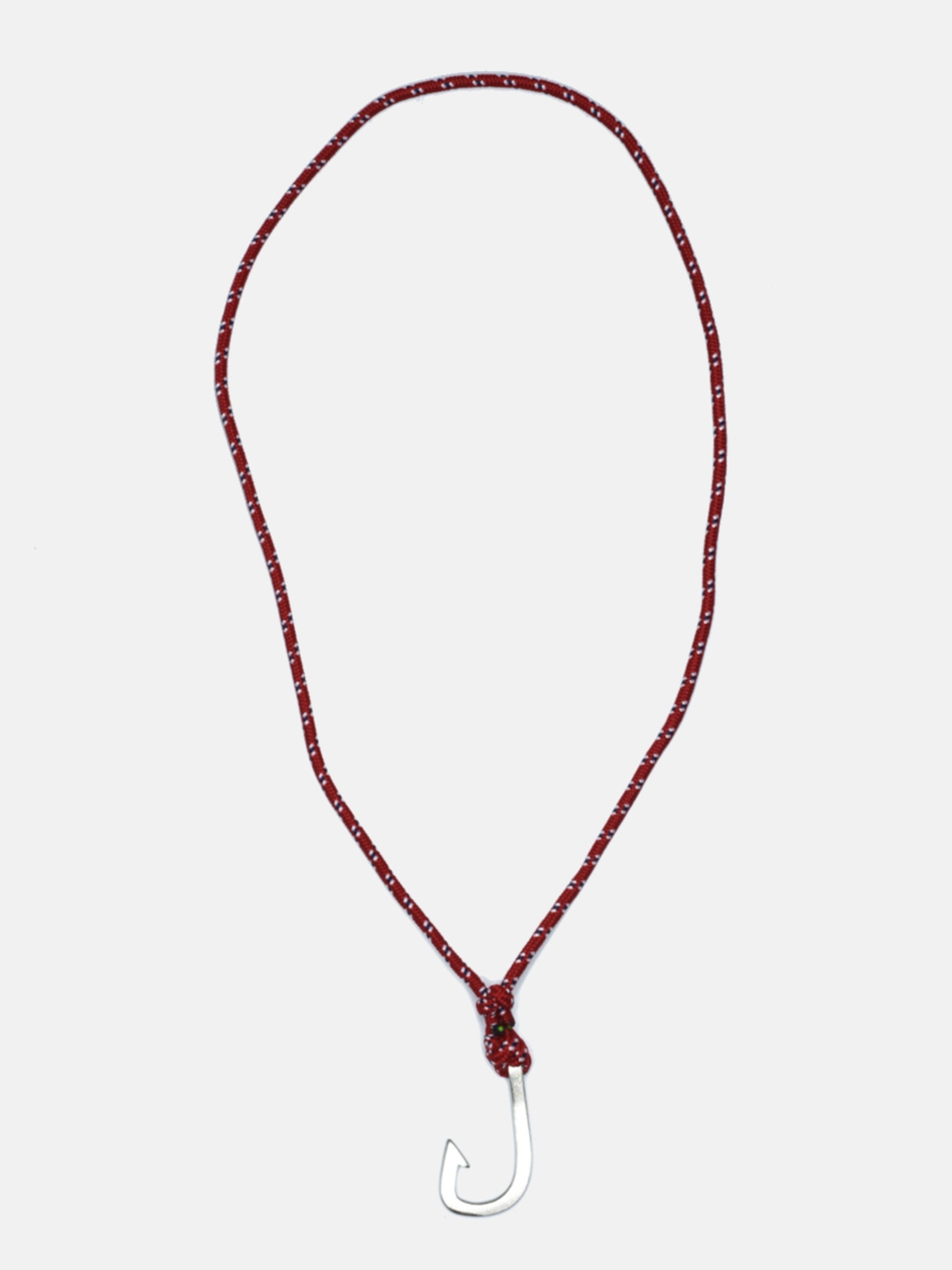 Curated Basics Paracord Steel Fish Hook Bracelet Necklace Red Accessories for Men Men’s Jewelry Gifts for Guys Athens GA Georgia Kempt Menswear Store Near Me