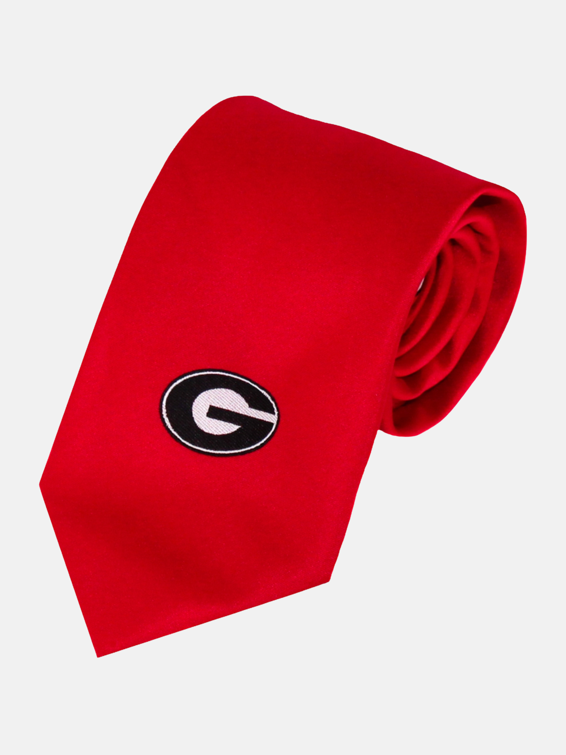 Donegal Bay Georgia Bulldogs Dawgs UGA tie necktie “G” Solid  Red Black Graduation Gift Athens GA Georgia Kempt Menswear Store Near Me