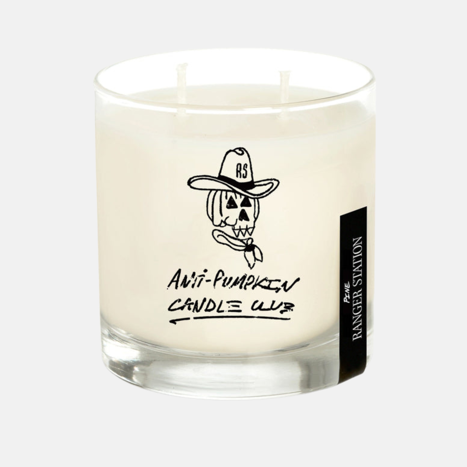 Ranger Station Anti-Pumpkin Candle Club Candle Studio Reserve Soy Wax Candle with Reusable Glass - Front