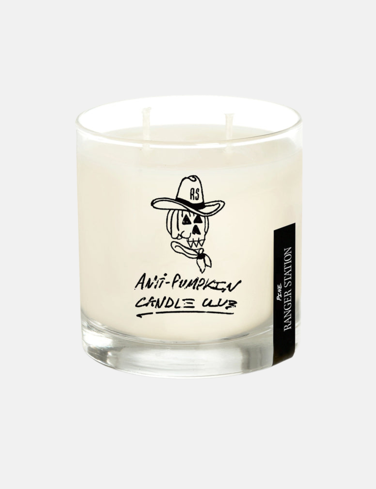 Ranger Station Anti-Pumpkin Candle Club Candle Studio Reserve Soy Wax Candle with Reusable Glass - Front