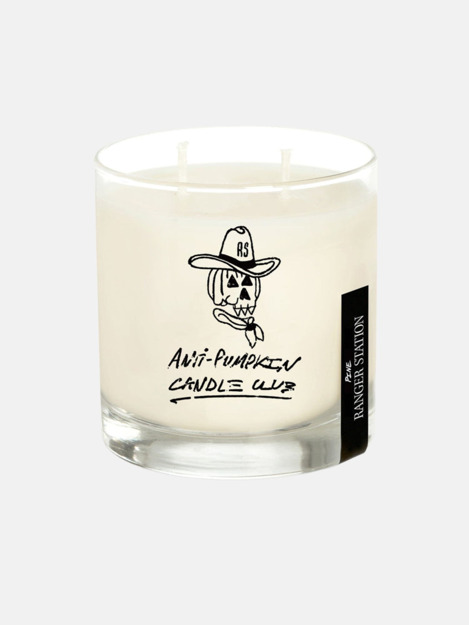 Ranger Station Anti-Pumpkin Candle Club Candle Studio Reserve Soy Wax Candle with Reusable Glass - Front