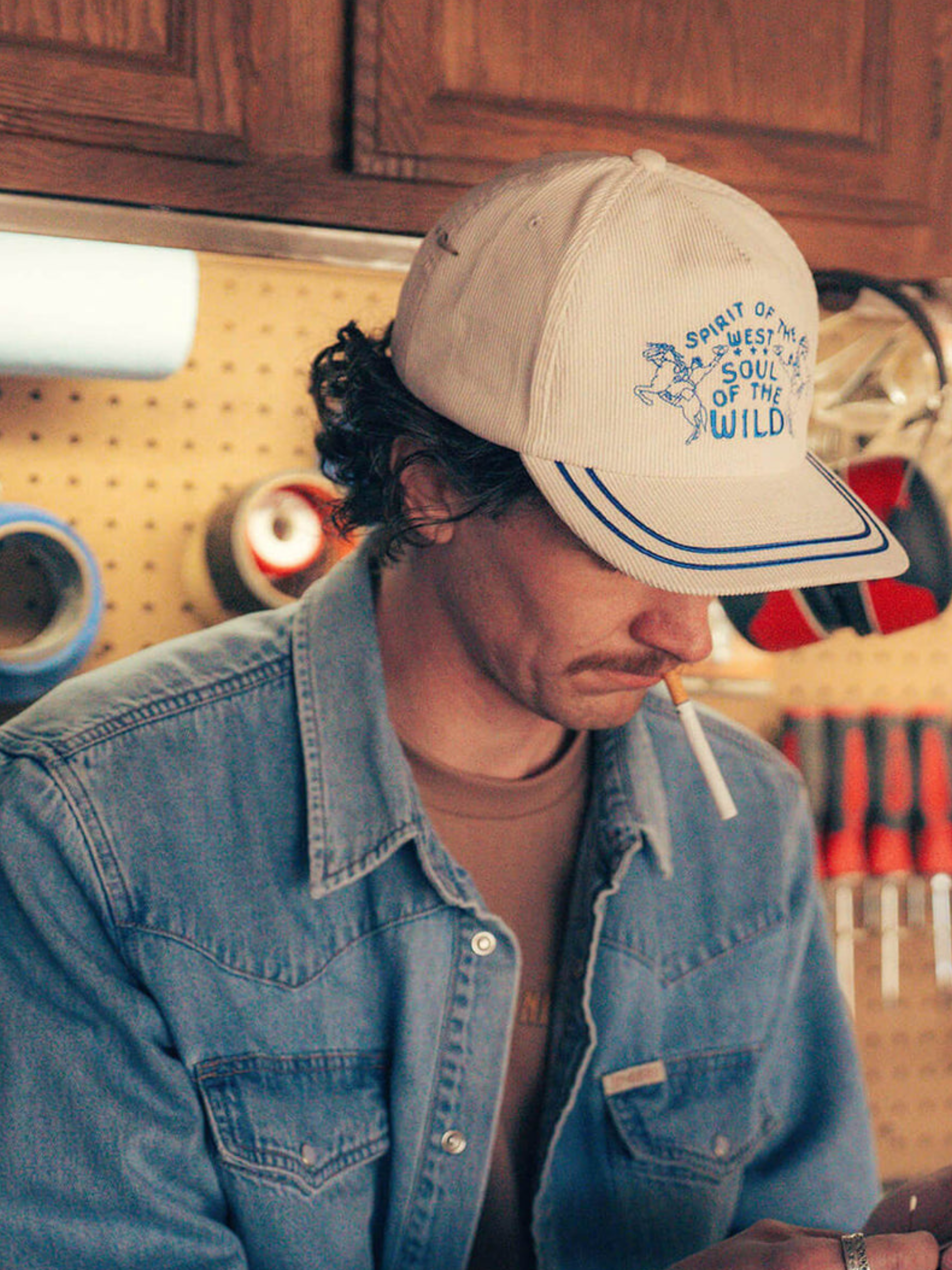 Sendero Provisions Hi Ho Hat Blue and Cream White Corduroy Texture Hat Men’s Accessories for Men Gifts for Guys Athens GA Georgia Kempt Menswear Store Near Me