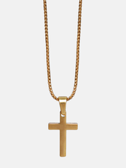 Medium Cross Steel Necklace