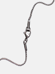 Waterproof Ring on Stainless Steel Round Box Chain Necklace