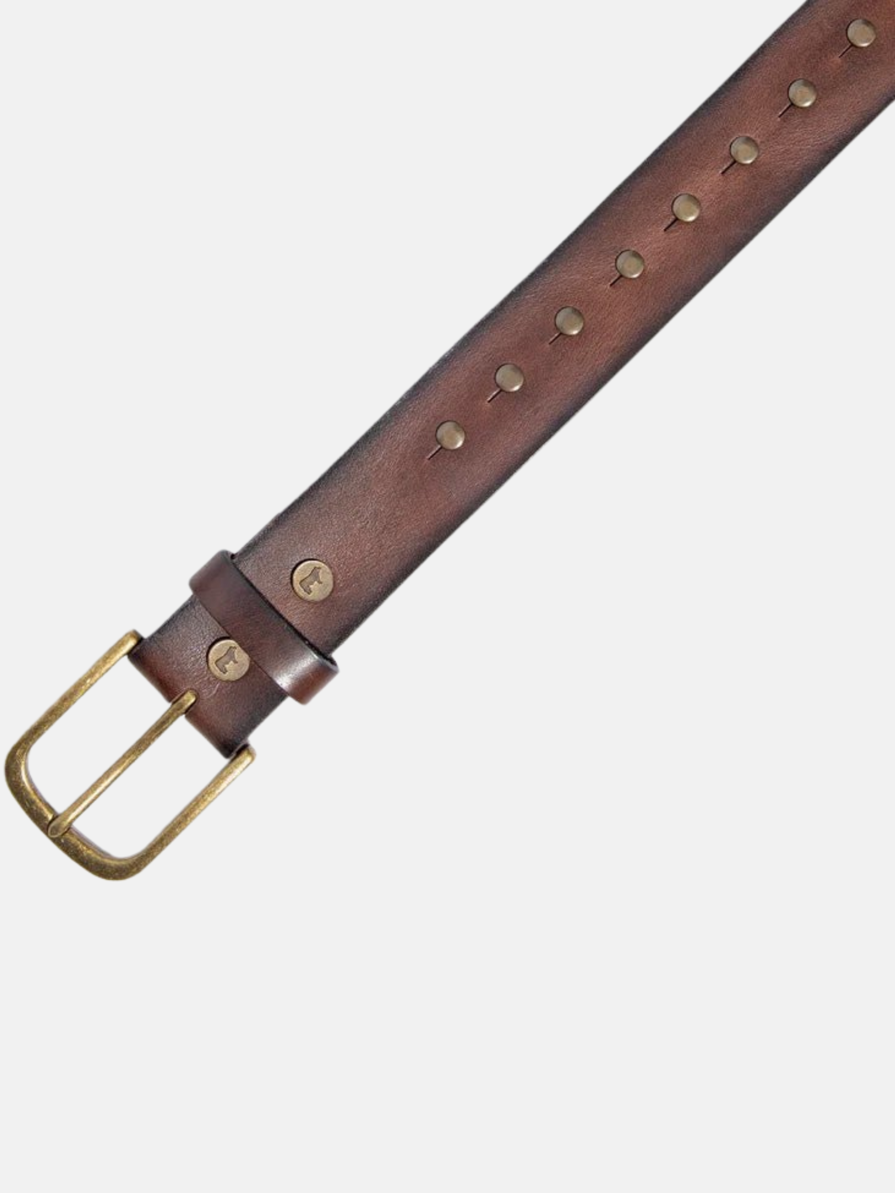 Will Leather Goods Single Studded Belt - Brown