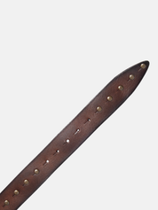 Will Leather Goods Single Studded Belt - Brown