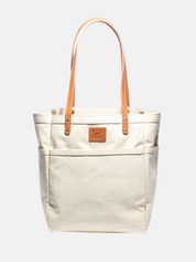 Will Leather Goods Waxed Canvas Work Tote - Natural