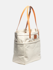 Will Leather Goods Waxed Canvas Work Tote - Natural