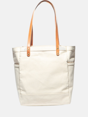 Will Leather Goods Waxed Canvas Work Tote - Natural