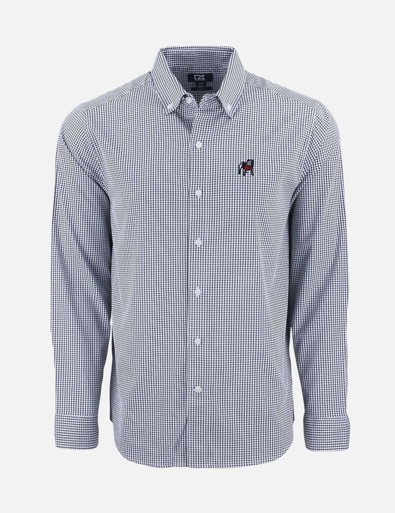 Georgia Bulldogs Performance Button Down Shirt Cutter and Buck Standing Dawg Kempt Athens GA UGA Mens Shop