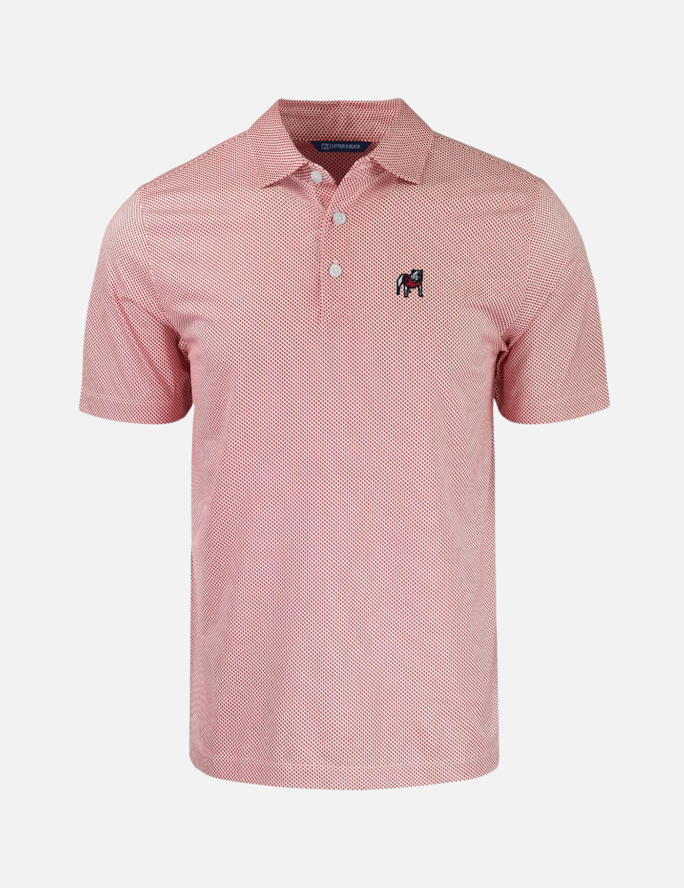 Georgia Bulldogs Performance Dot Print Polo Golf Polo Standing Dawg Athens Georgia Mens Clothing Kempt Shop UGA