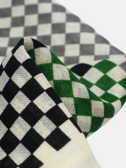 Curated Basics 4 Sided Checker Checkered Wool Pocket Square Athens GA Georgi Kempt Menswear Store Near Me