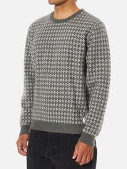 Katin Check Sweater Patterned Knit Knitted Knitwear LS Long Sleeve Fall Winter Men’s Top for Men Gray Green Athens GA Georgia Kempt Menswear Store Near Me