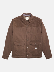 Katin Yukon Jacket Rain Drum Brown Men’s Fall Winter Tops Outerwear for Men Pockets Texture Button Up Athens GA Georgia Kempt Menswear Store Near Me