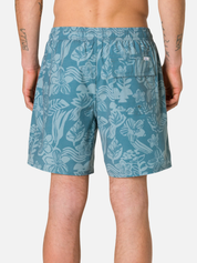 Katin Carver Volley Short Overcast Blue Floral Botanical Print Swim Athletic Boat Shorts Vacation bottoms for Guys Men’s Summer Outfits Athens GA Georgia Kempt Menswear Store Near Me