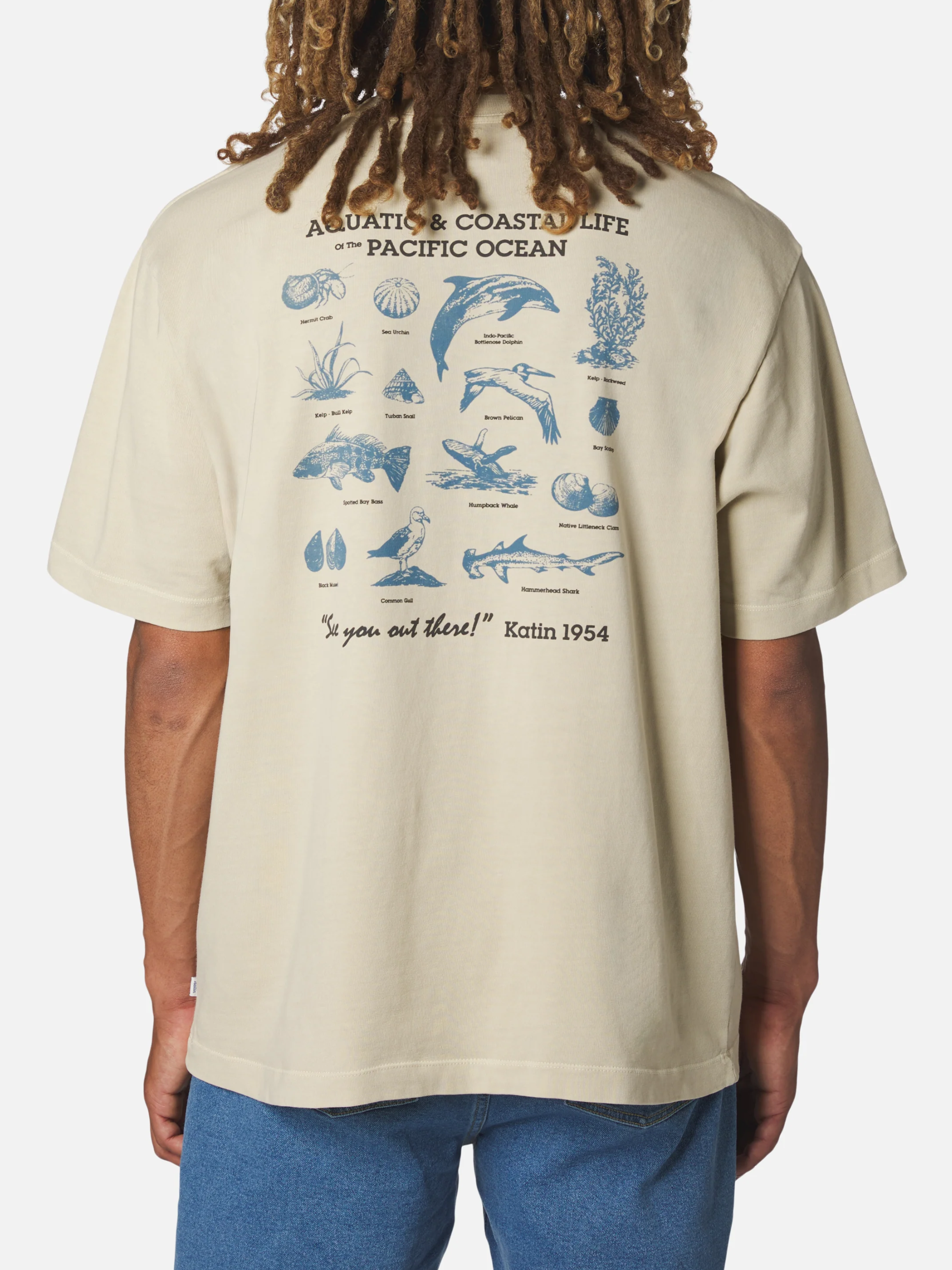 Katin Conservation Box Fit Tee Pelican White Graphic Tee T-Shirt Short Sleeve Men’s Top for Men Back Graphic and Chest Athens GA Georgia KEMPT Menswear Store Near Me