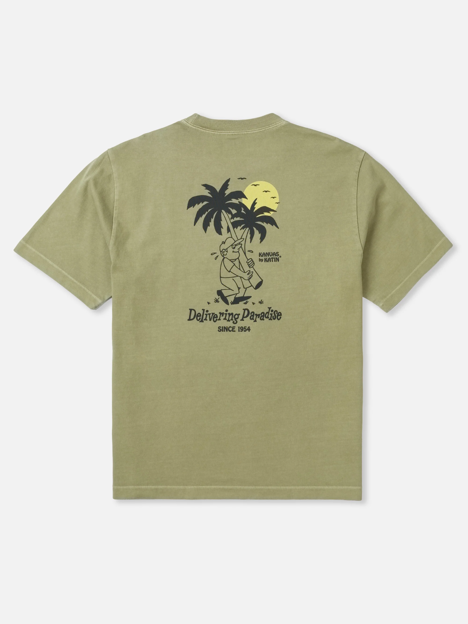 Katin Shacked Tee Covert Green Graphic T-Shirt Back Graphic Men’s Summer Tops Athens GA Georgia Kempt Menswear Store Near Me