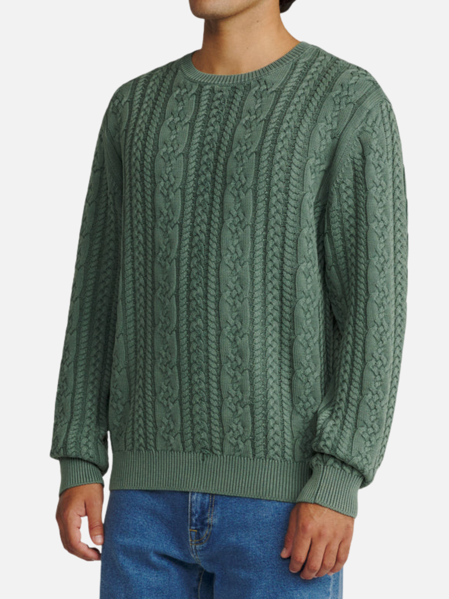 Katin Fisherman Sweater - Pine