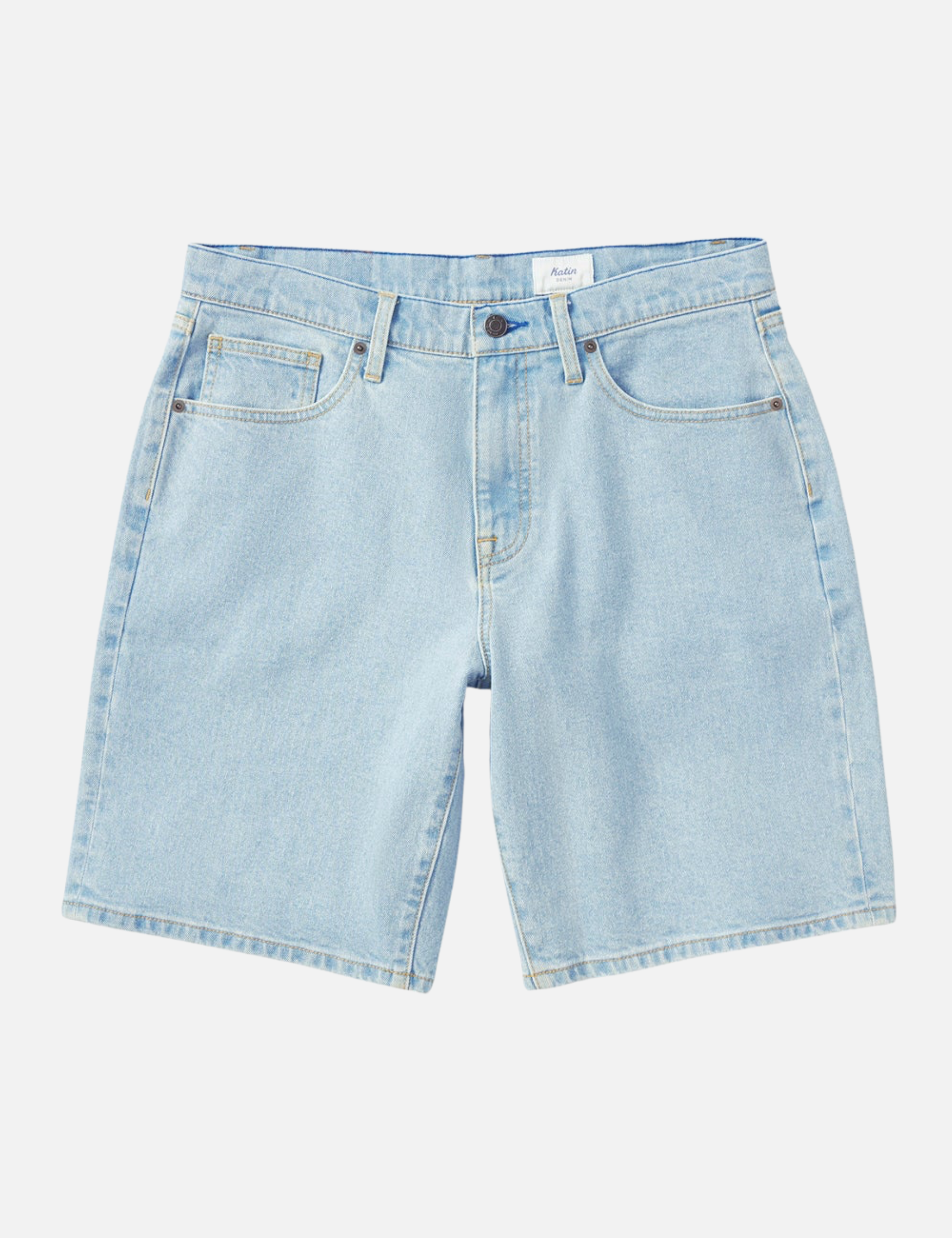 Katin George 64 Short Jean Shorts Jorts for Men Spring Summer Outfits for Guys Light Indigo Wash Blue Denim Athens GA Georgia Kempt Menswear Store Near Me
