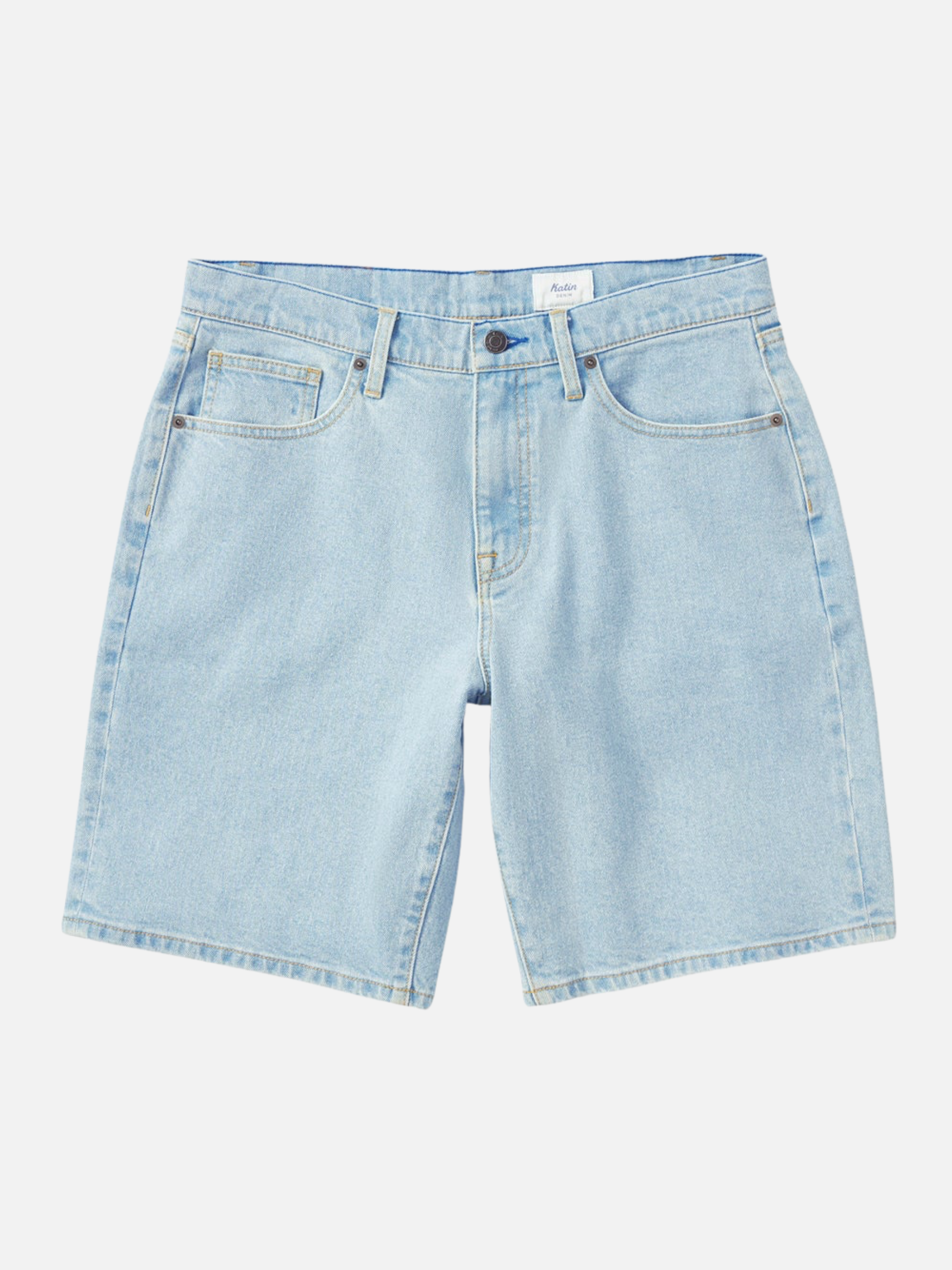 Katin George 64 Short Jean Shorts Jorts for Men Spring Summer Outfits for Guys Light Indigo Wash Blue Denim Athens GA Georgia Kempt Menswear Store Near Me