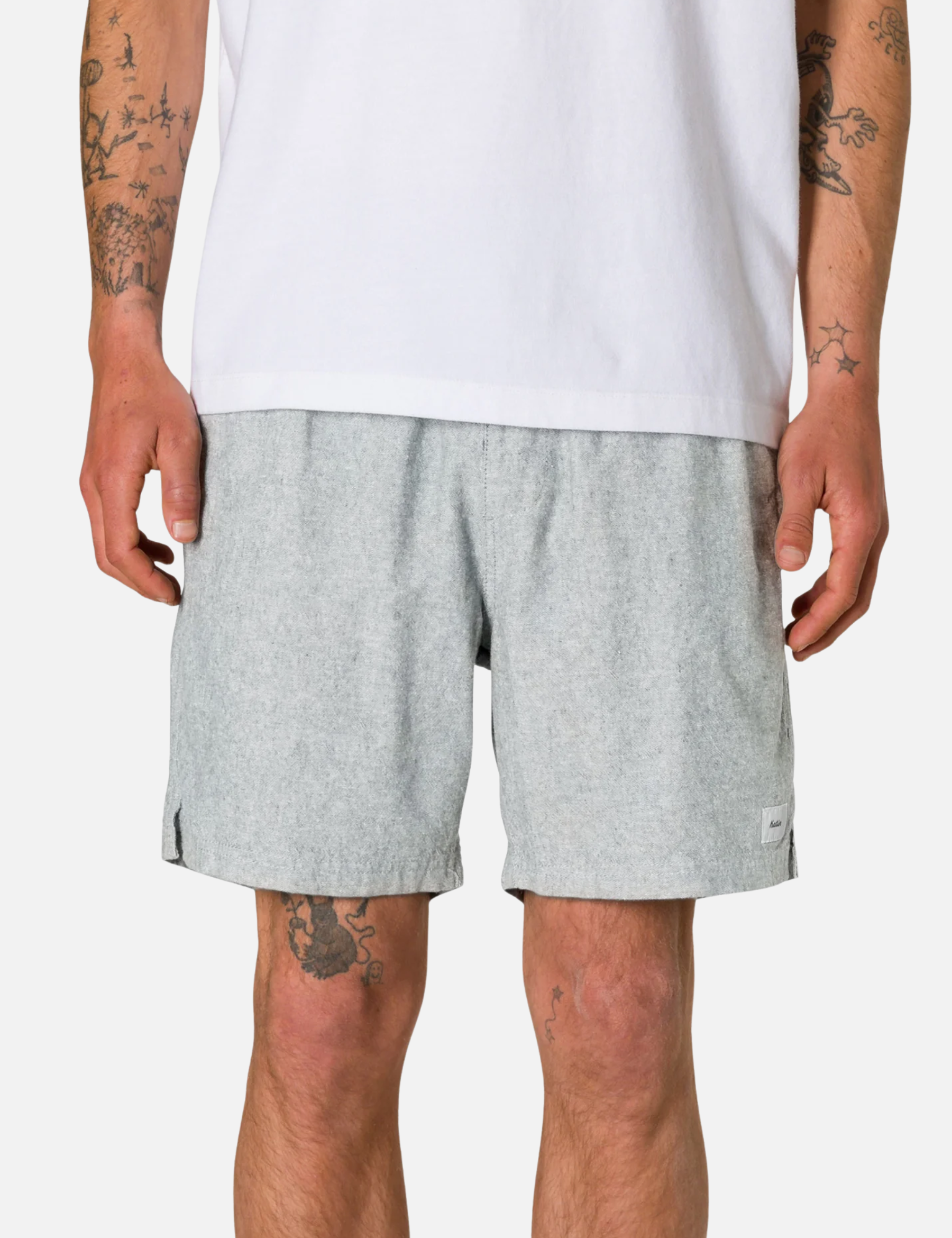 Katin Isaiah Local Short Linen Summer Spring Shorts for Men Elastic Waist Drawstring Stonewash Green Blue Grey Gray Light Wash Men’s Shorts Athens GA Georgia Kempt Menswear Store Near Me