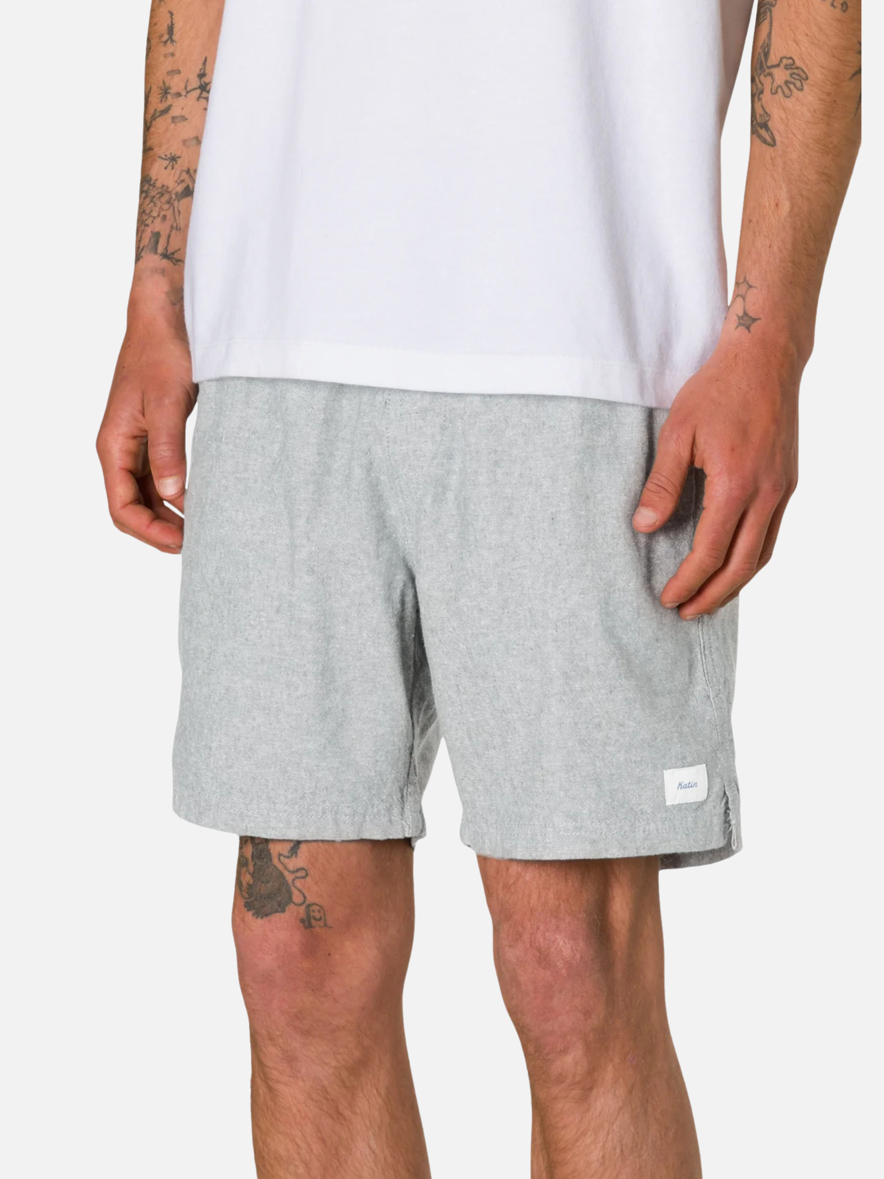 Katin Isaiah Local Short Linen Summer Spring Shorts for Men Elastic Waist Drawstring Stonewash Green Blue Grey Gray Light Wash Men’s Shorts Athens GA Georgia Kempt Menswear Store Near Me